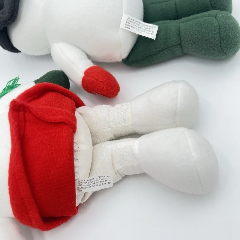 Snowman Couple Plush‎ Snowmen Sleigh Ride Snowman RARE Vintage